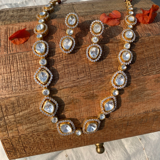 Classic Polki Necklace Set