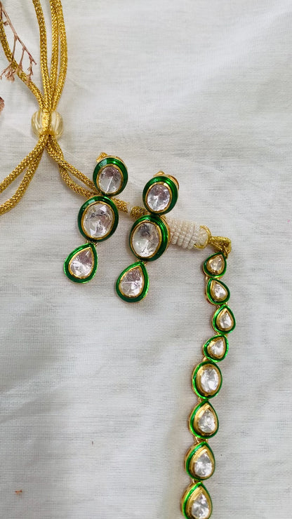 Roza Meenakari Necklace Set