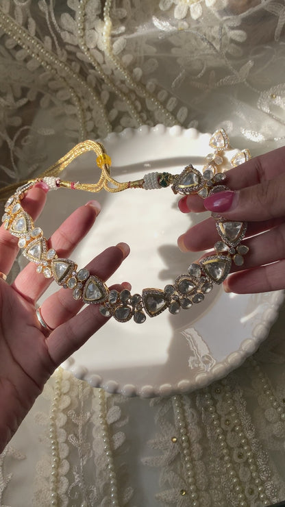 Floral Polki Necklace Set