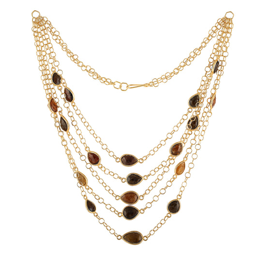 Multi String Brown Chain