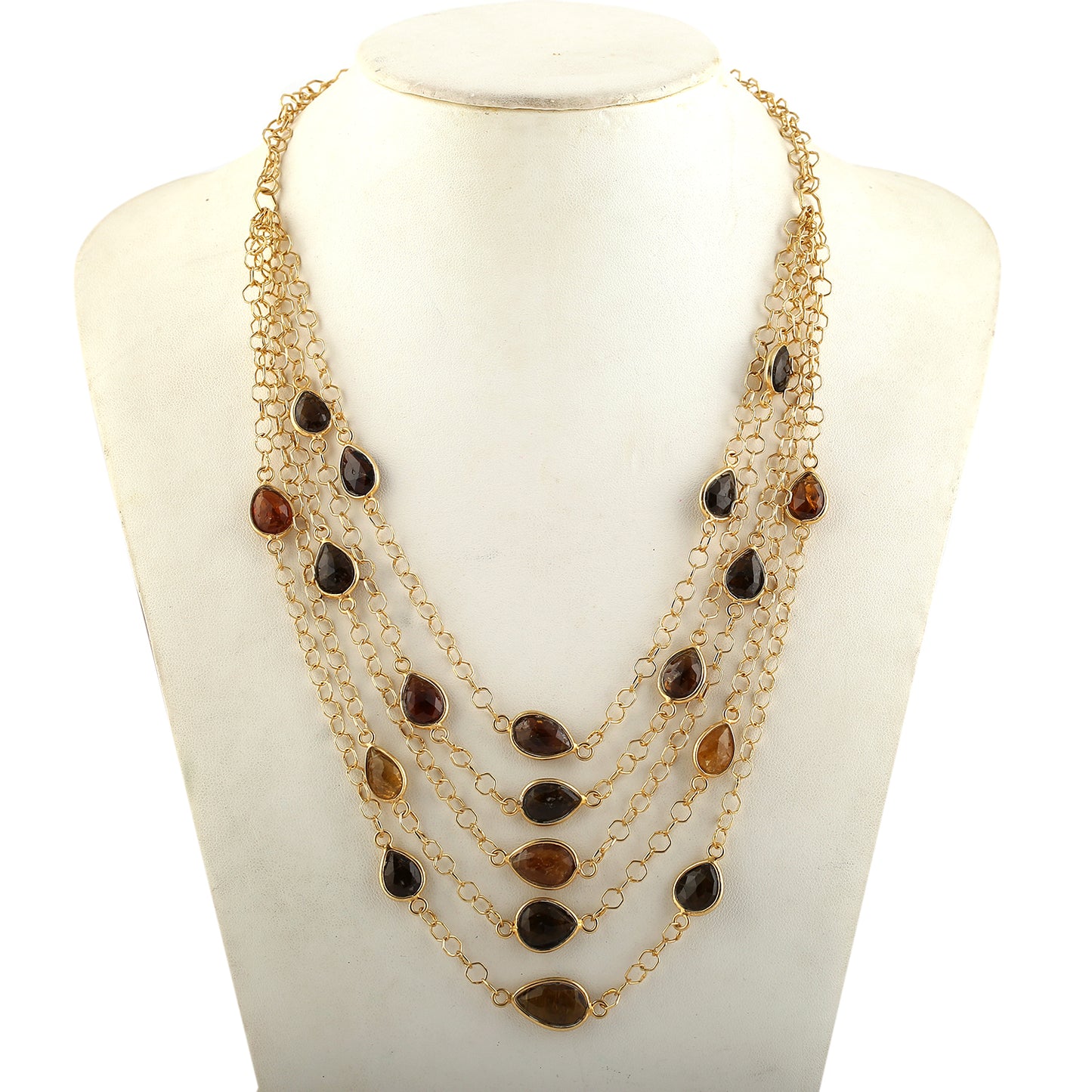 Multi String Brown Chain