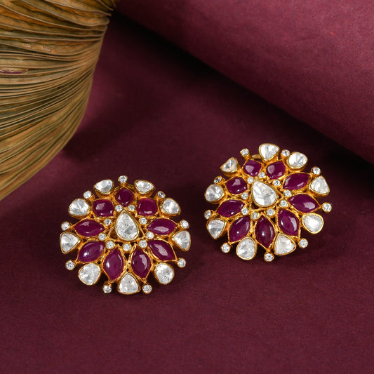 Ruby Polki Earrings