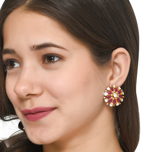 Ruby Polki Earrings