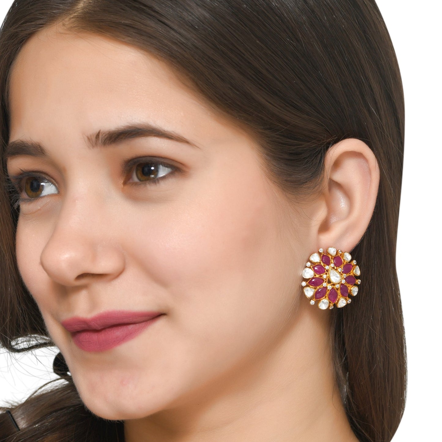 Ruby Polki Earrings