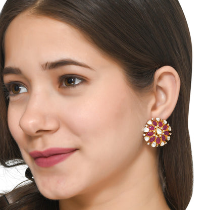 Ruby Polki Earrings