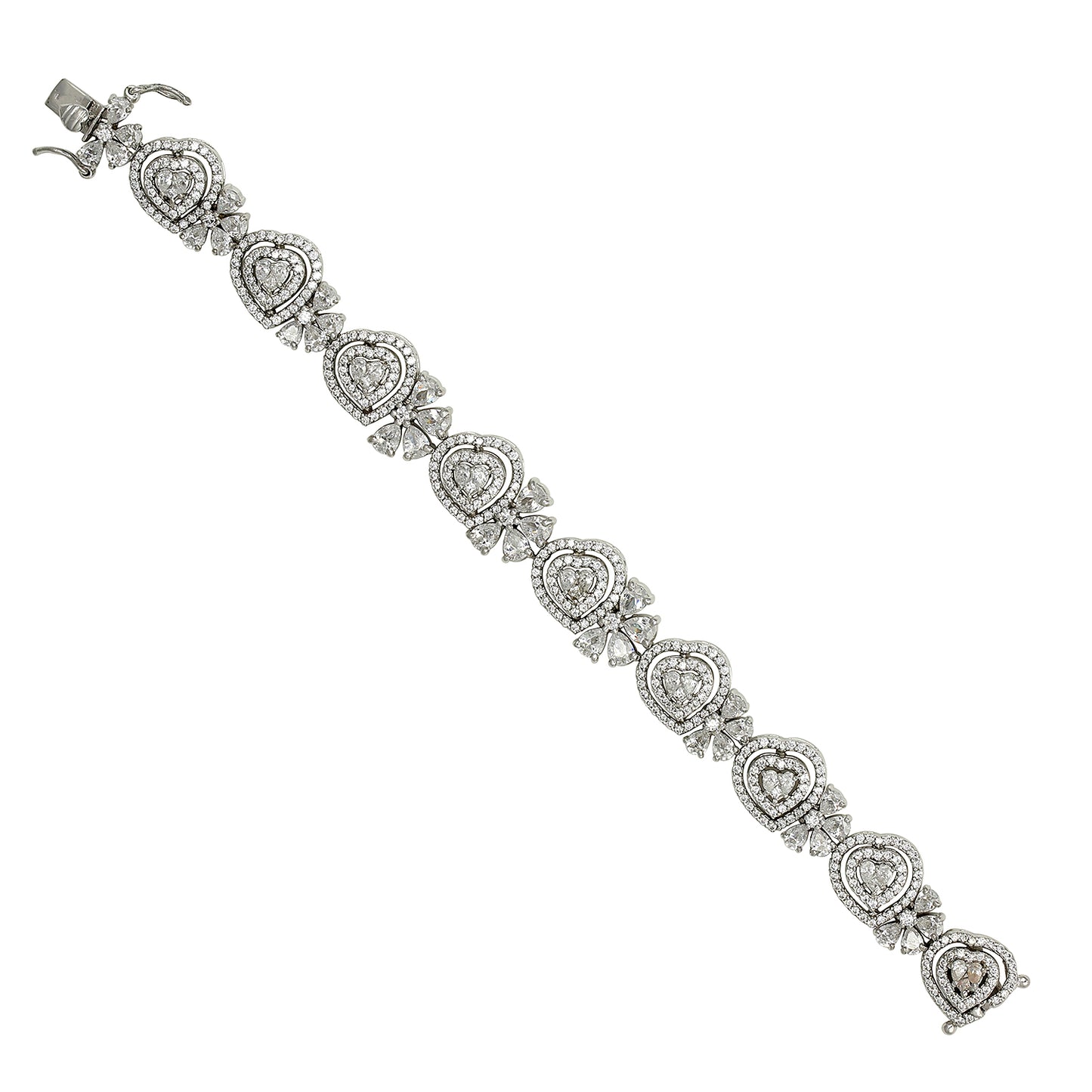 Fancy Heart Tennis Bracelet