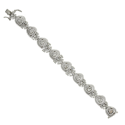 Fancy Heart Tennis Bracelet