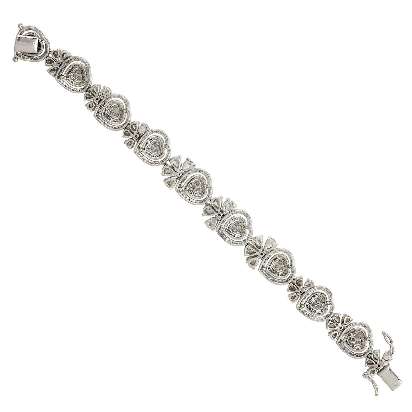 Fancy Heart Tennis Bracelet