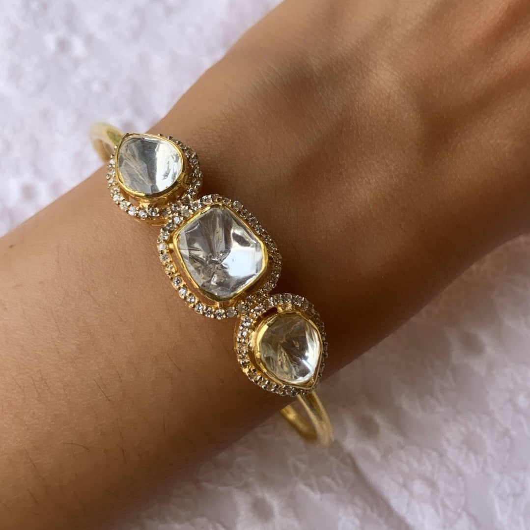 Solitaire Polki Kada