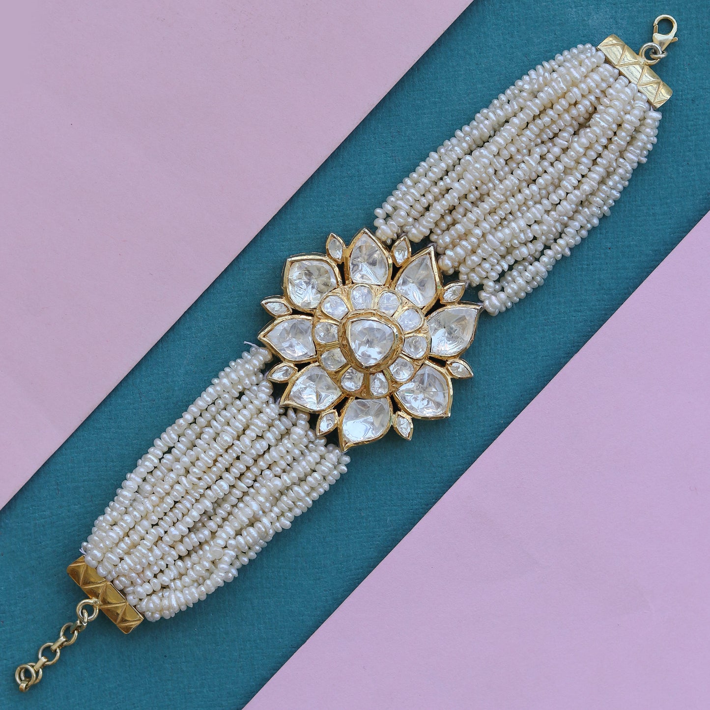 Statement Lotus Bracelet