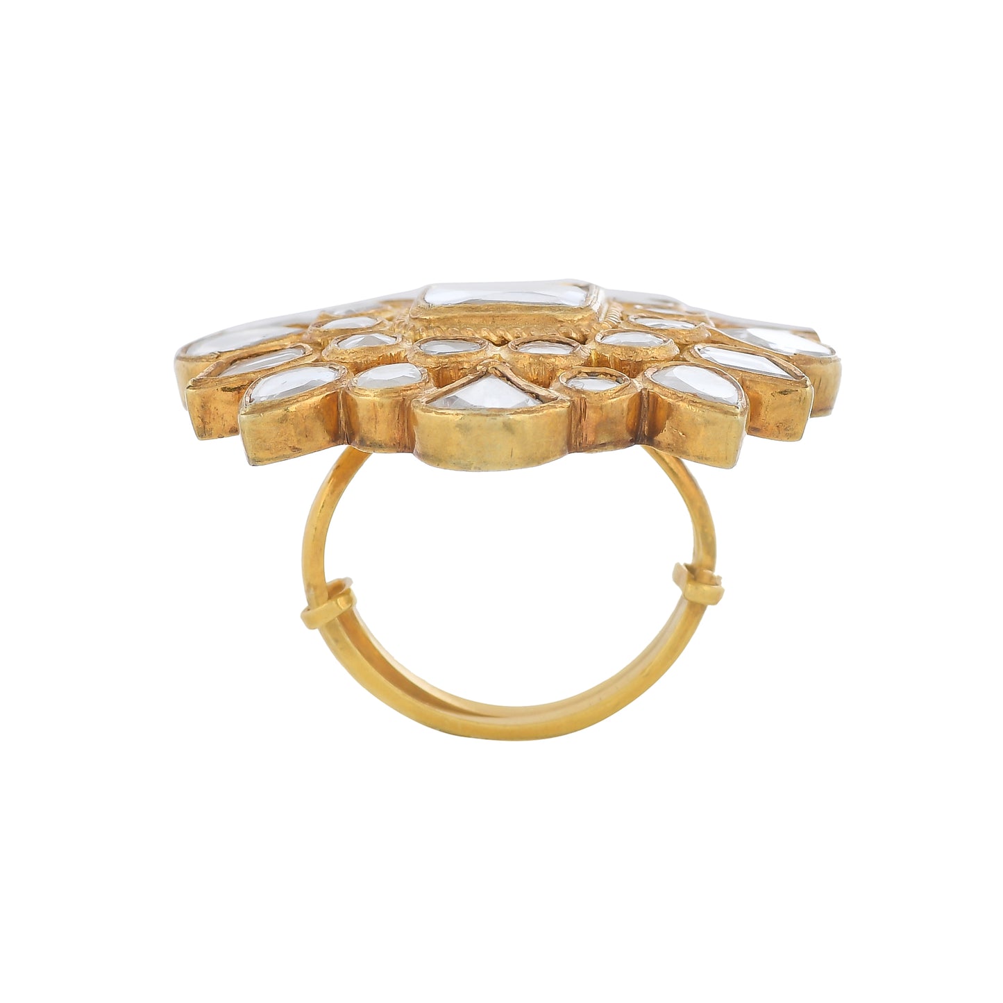 Statement Kundan Ring