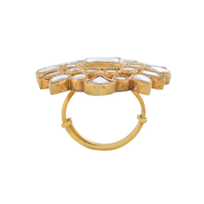 Statement Kundan Ring