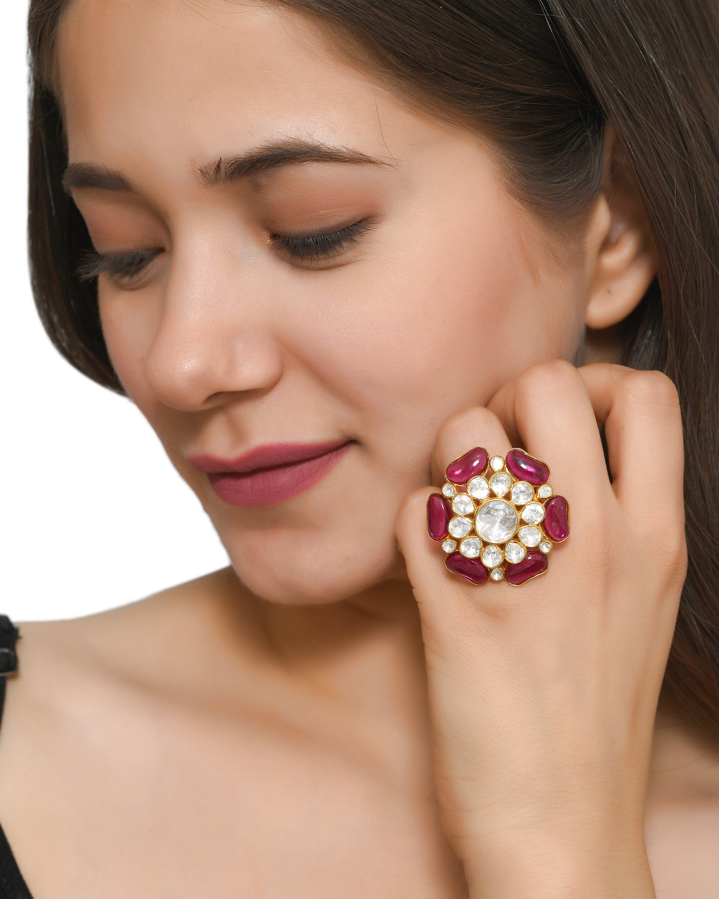Oversized Ruby Ring