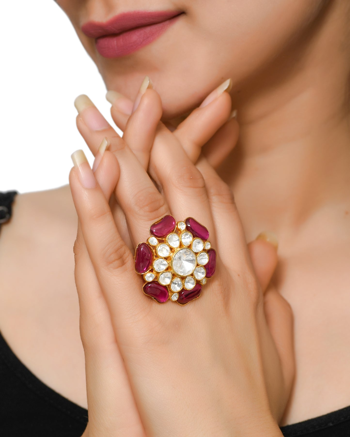 Oversized Ruby Ring