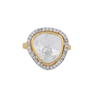 Classic Solitaire Polki Ring