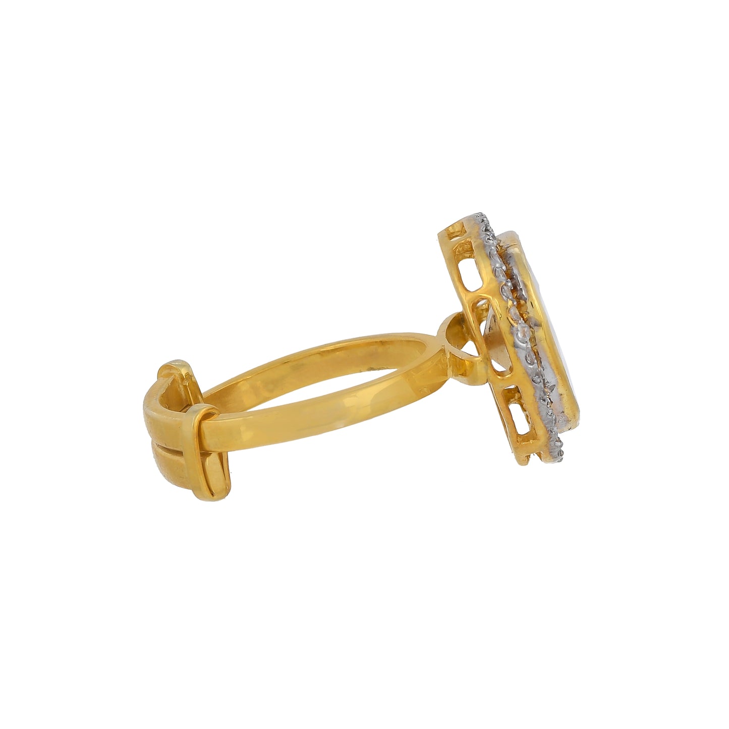 Classic Solitaire Polki Ring