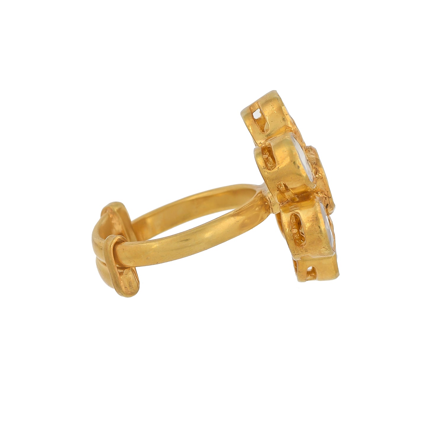 Floral Polki Ring