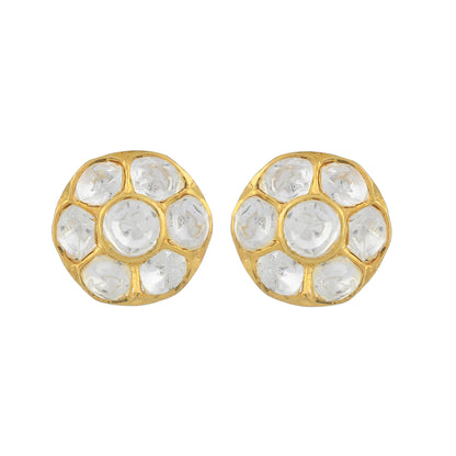 Easy to wear Polki Studs