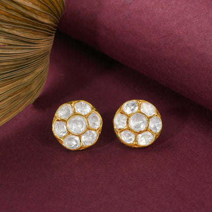Easy to wear Polki Studs