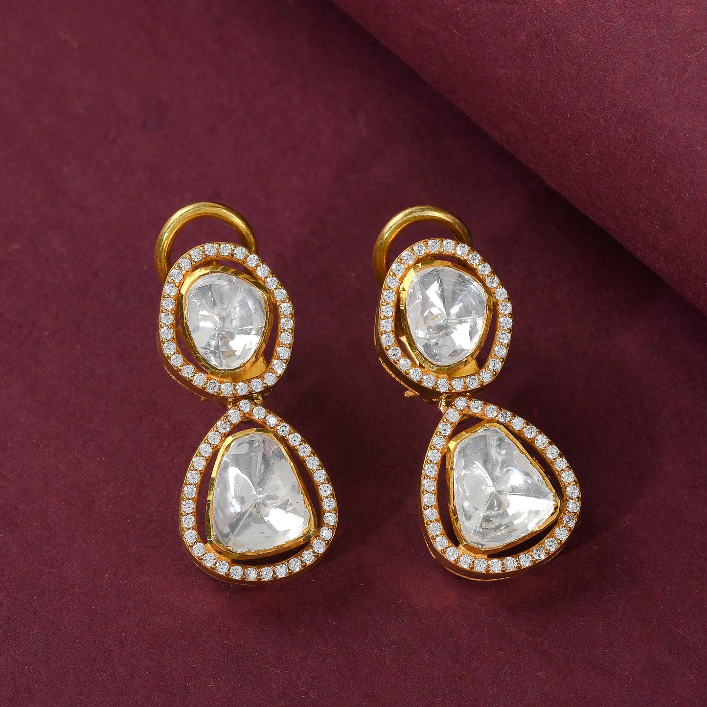 Polki Earrings