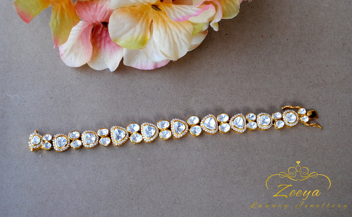 Polki Tennis Bracelet