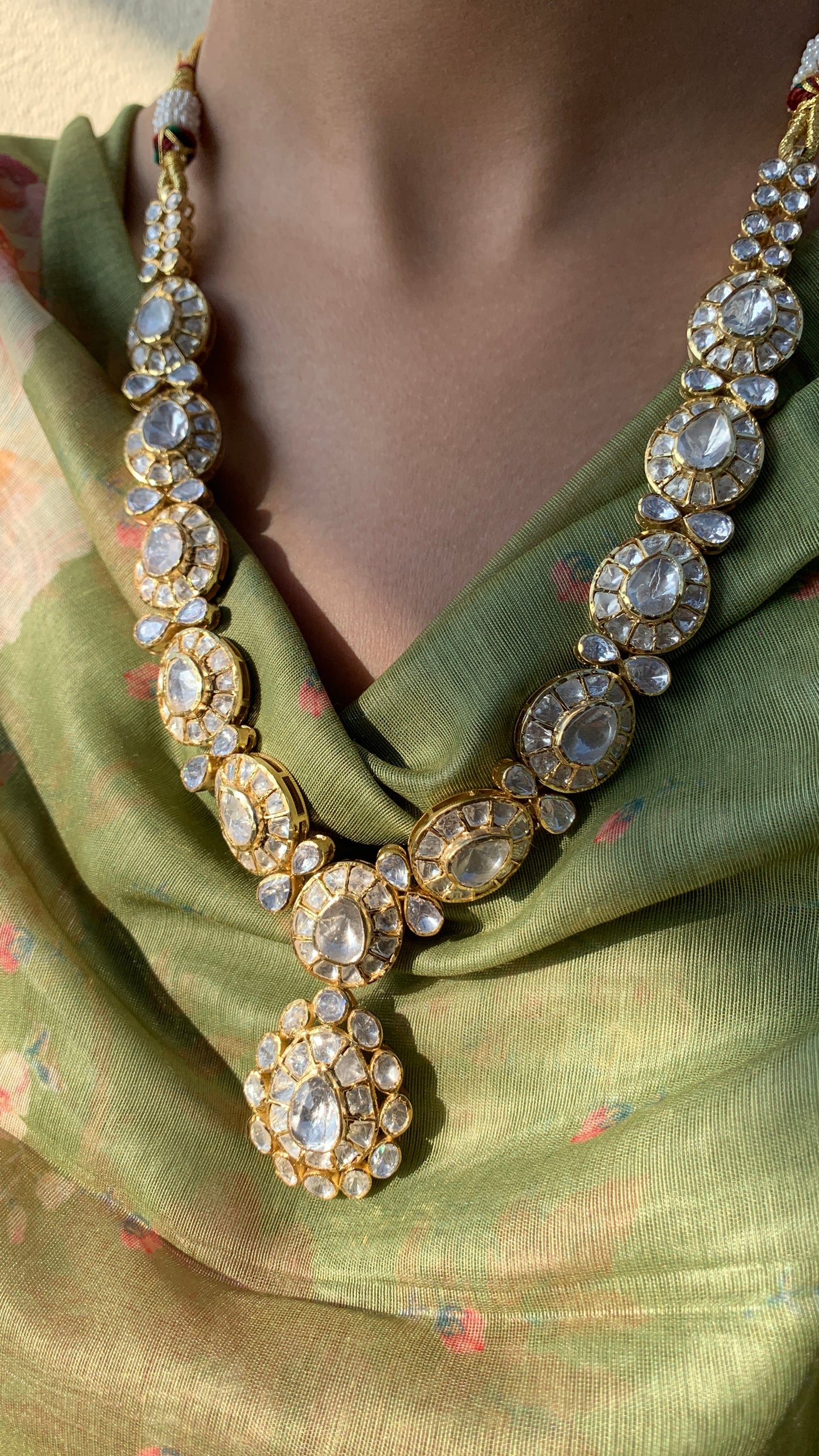 Bridal Polki Necklace Set