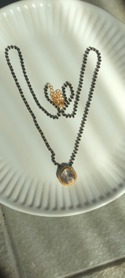 Mangalsutra Polki Pendant