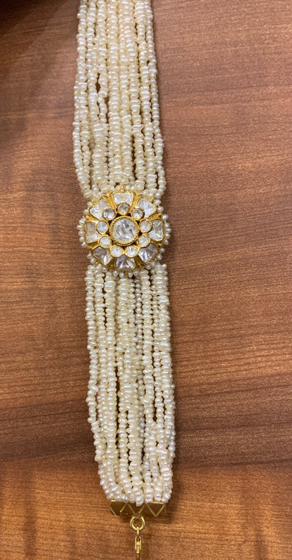 Flower Kundan Bracelet