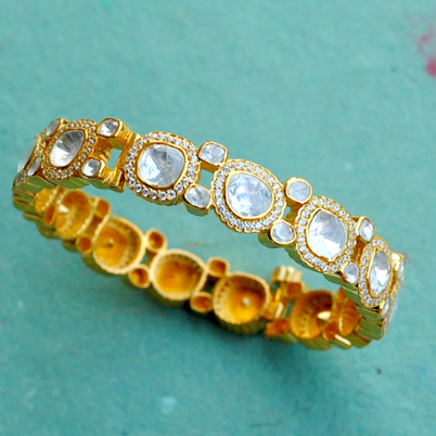 Open Setting Kundan Bangle