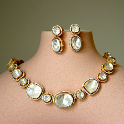 Statement Polki Necklace Set