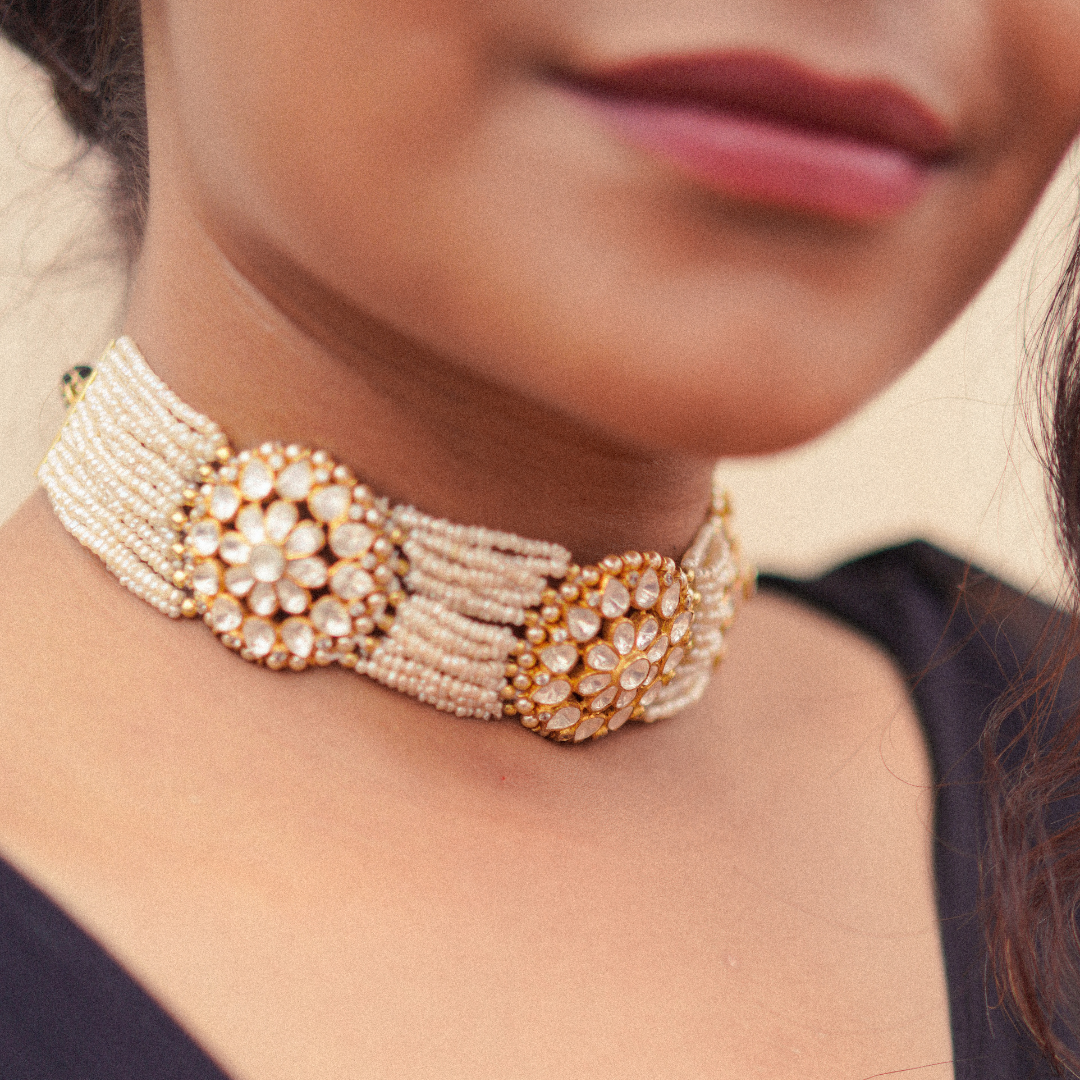 Pearl and Kundan Choker