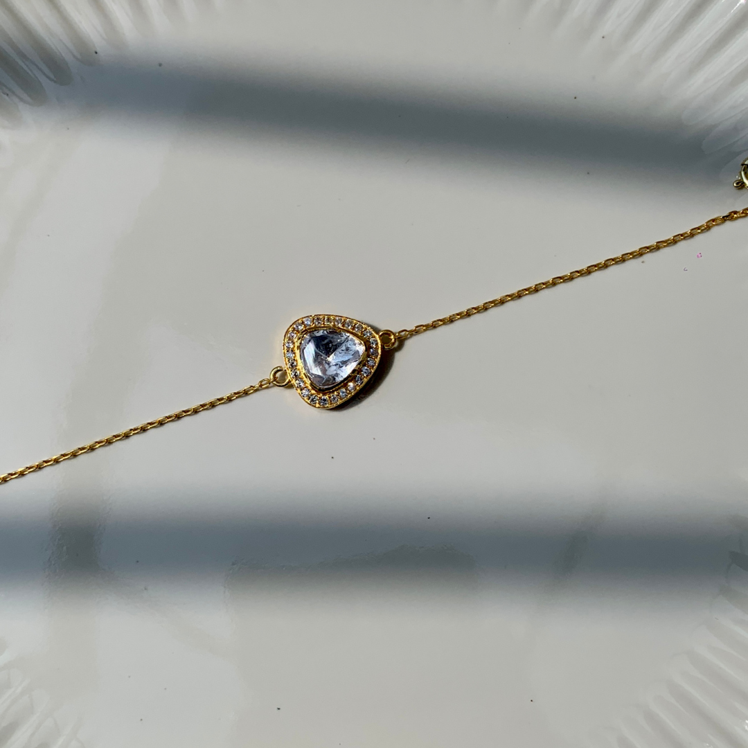 Triangle Polki Bracelet