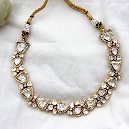 Floral Polki Necklace Set