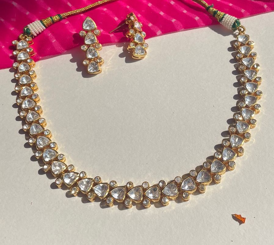 Delicate Polki Necklace