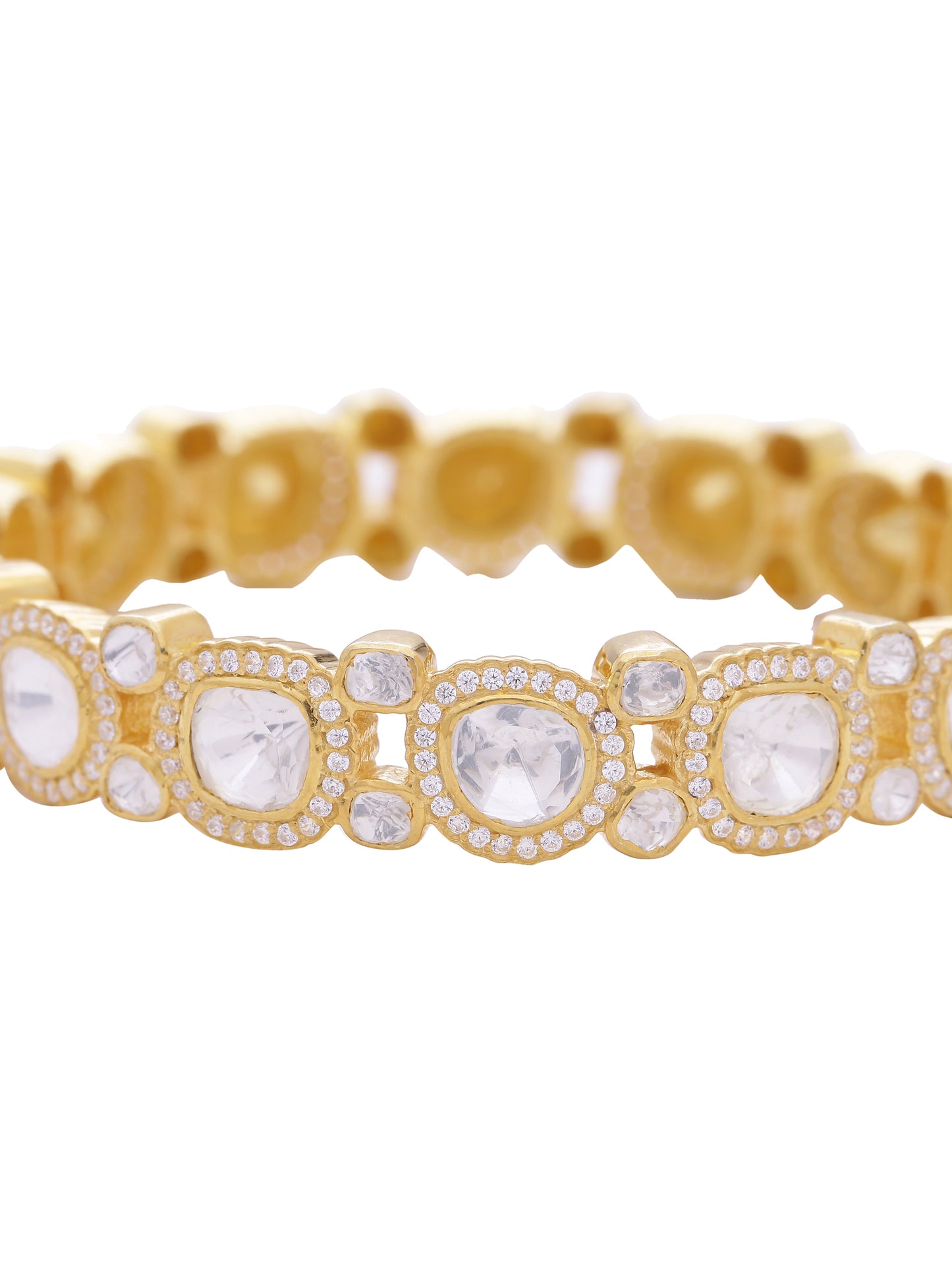 Open Setting Kundan Bangle