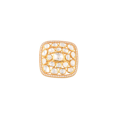 Square Polki Ring