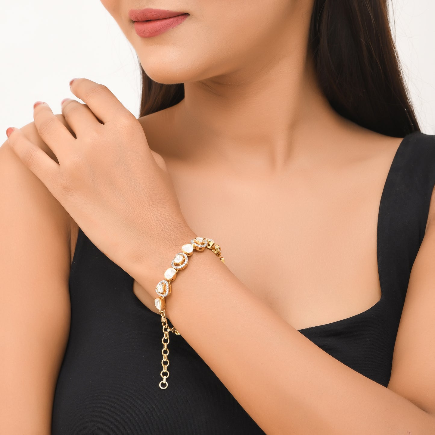 Polki Tennis Bracelet