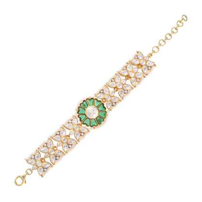 Emerald Polki Bracelet