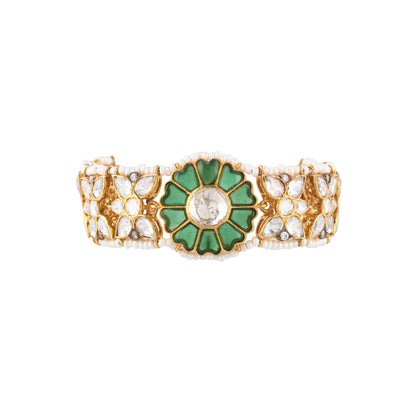 Emerald Polki Bracelet