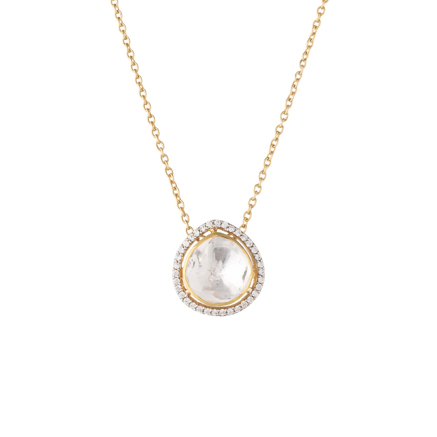Solitaire Polki Necklace
