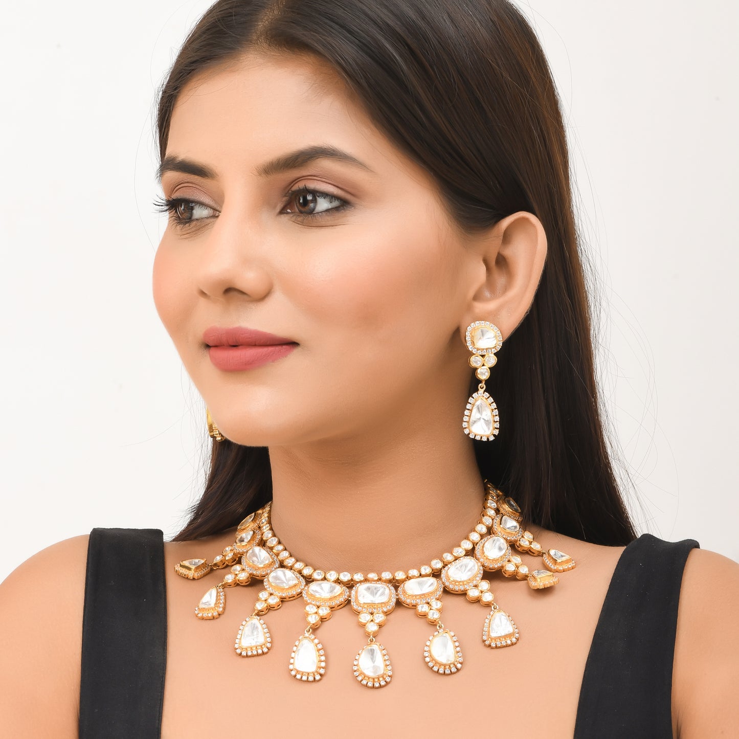 Bridal Polki Necklace Set